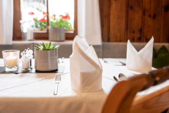 Gedeckter Tisch im Postwirt